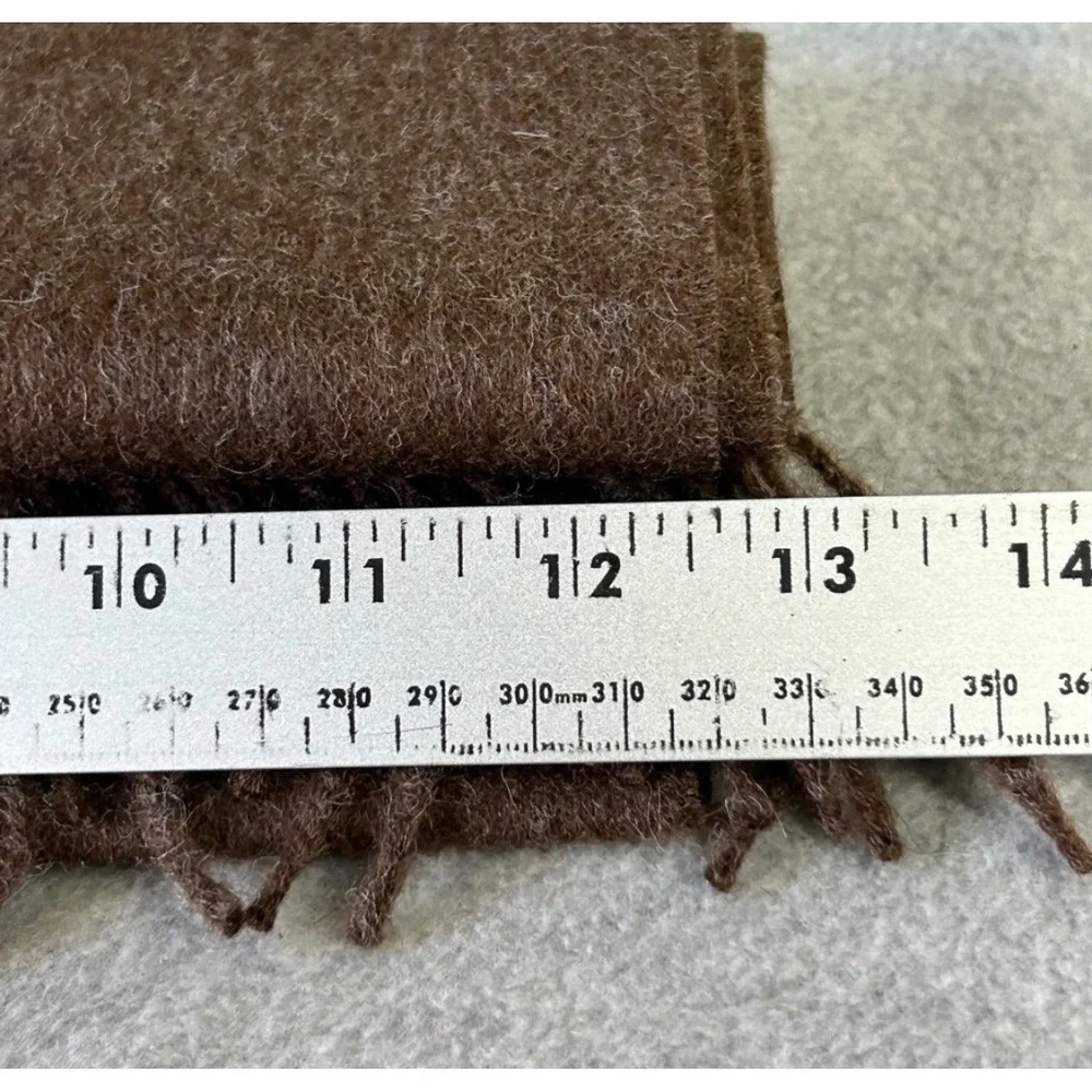 TUMI 100% Baby Alpaca Scarf Brown Unisex Luxury Soft Warm Peru Made Gift Ready‎